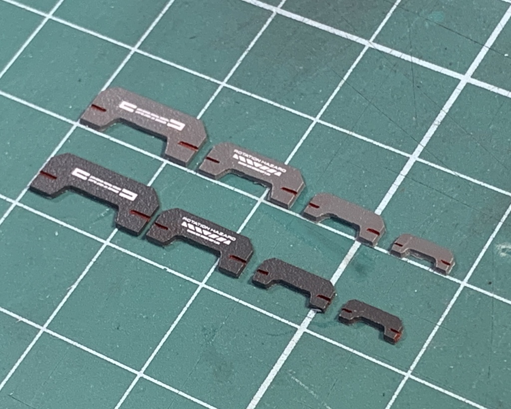 ガンプラ プラモデル 1/44 1/100 改造 改修カスタム用 ディテールアップパーツ アーマープレート① 0.5mm プラ板