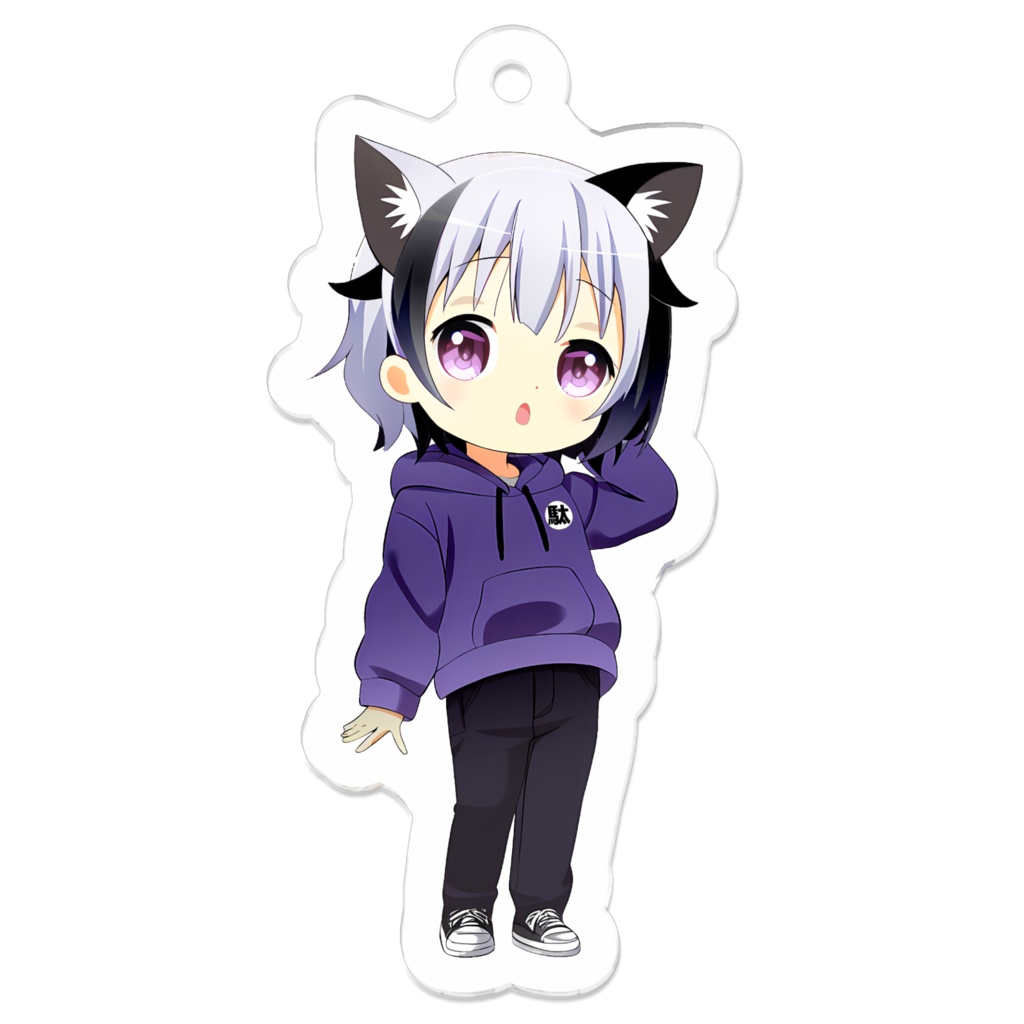猫耳ひなたアクリルキーホルダー