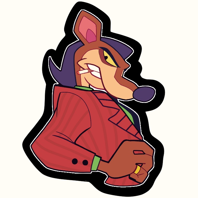 Pinstripe Potoroo アクリルバッジ