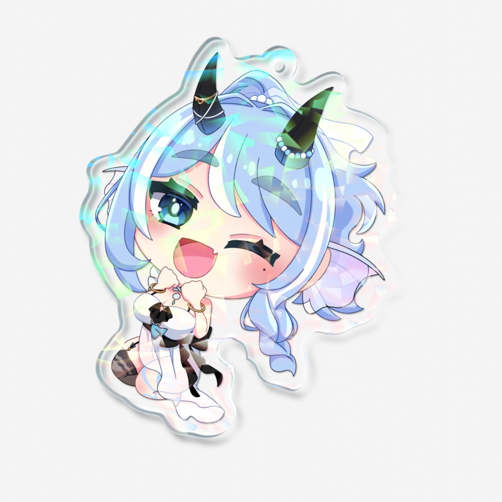 【常設】くろあのキラキラアクリルキーホルダー【自宅外発送】