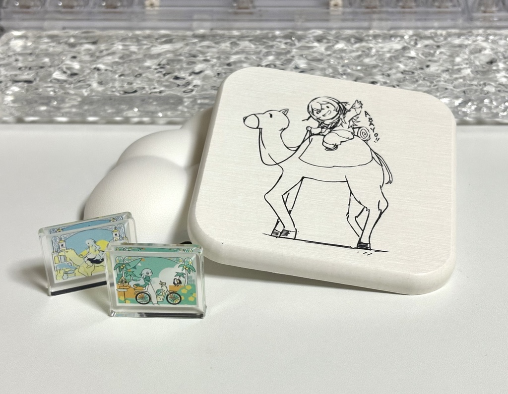 【限定1セット】珪藻土コースター & ミニミニアクブロ