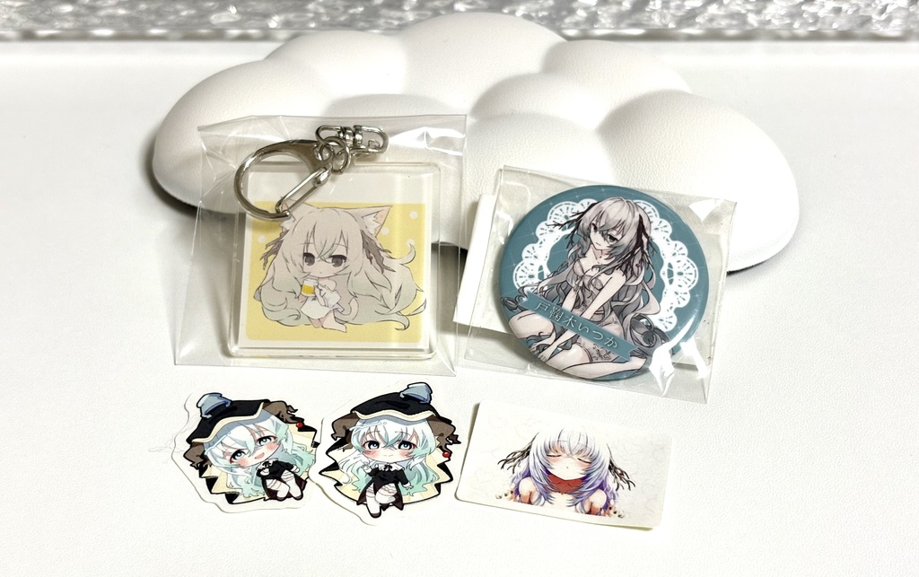 【限定1セット】お酒アクキー & 缶バッジ & ミニステッカー