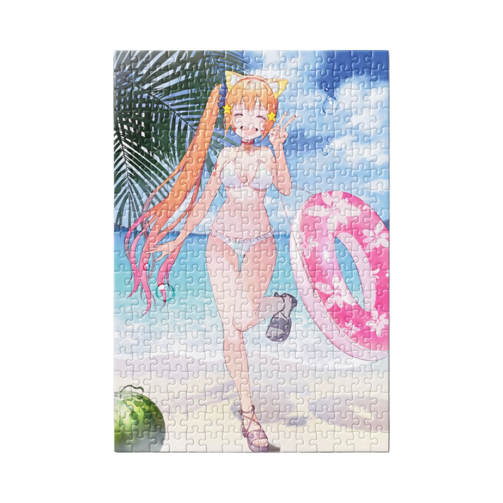 みるきぃと一緒に夏を楽しんでみる^ↀᴥↀ^ 夏限定水着パズル