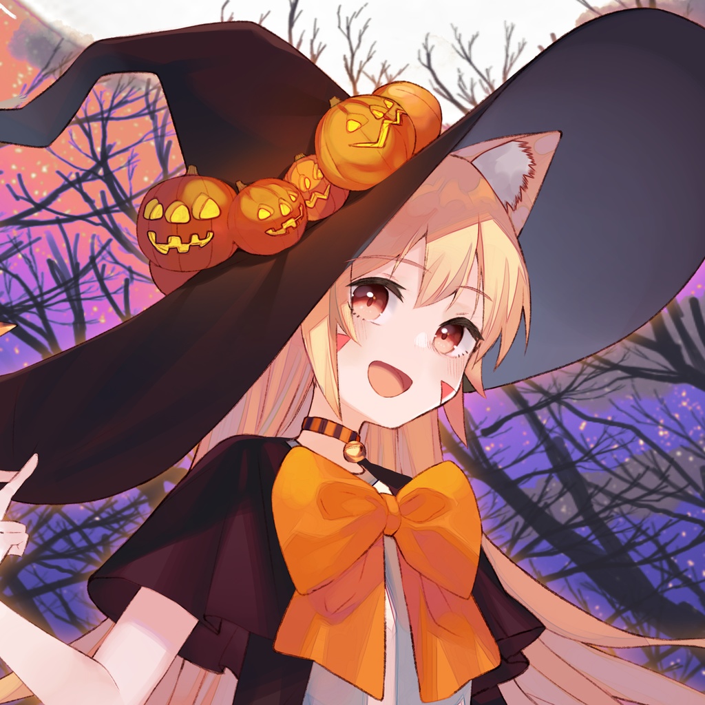 魔女っ娘みるきぃにお菓子をあげてみる!^ↀᴥↀ^ ハロウィン限定ポスター