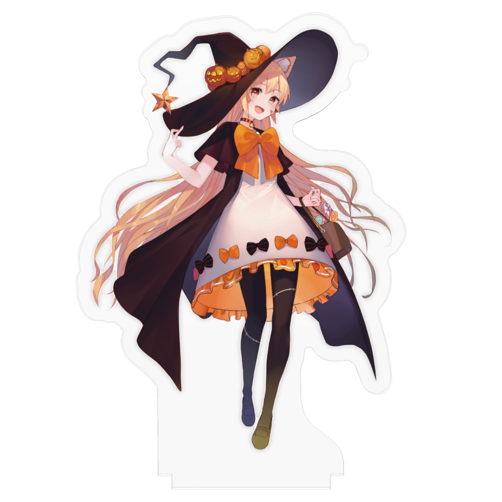 魔女っ娘みるきぃにお菓子をあげてみる!^ↀᴥↀ^ ハロウィン限定アクリルフィギュア