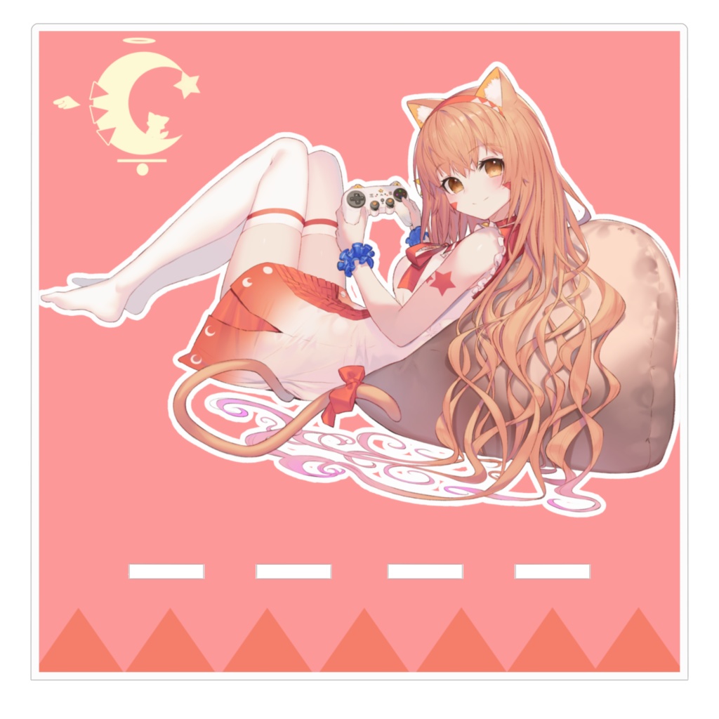 お家でみるきぃと一緒にゲームしてみるアクリルスマホスタンド^ↀᴥↀ^