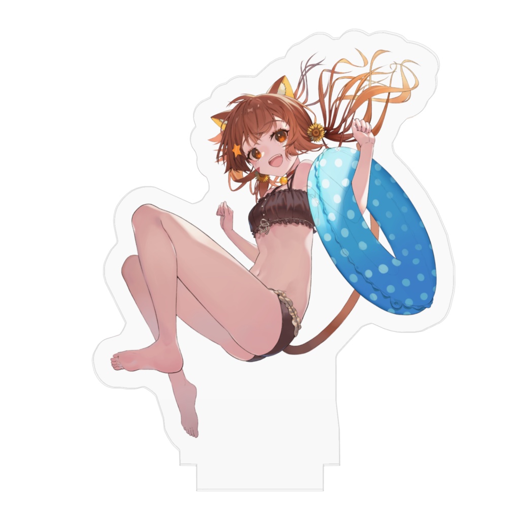 みるきぃと一緒に海に行ってみる2021年ver.アクリルフィギュア^ↀᴥↀ^