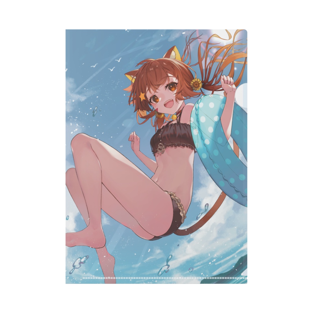 みるきぃと一緒に海に行ってみる2021年ver.クリアファイル^ↀᴥↀ^