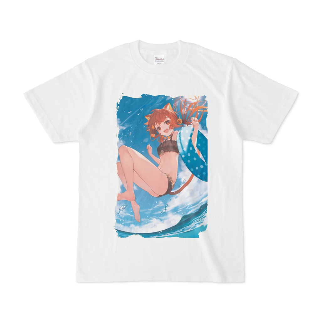 みるきぃと一緒に海に行ってみる2021年ver.Tシャツ^ↀᴥↀ^