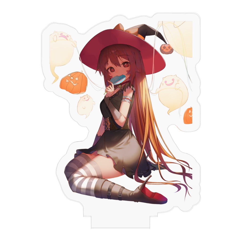 トリックオアトリート!ハロウィンみるきぃ2021年ver.アクリルフィギュアみるにゃんずオバケ付き^ↀᴥↀ^