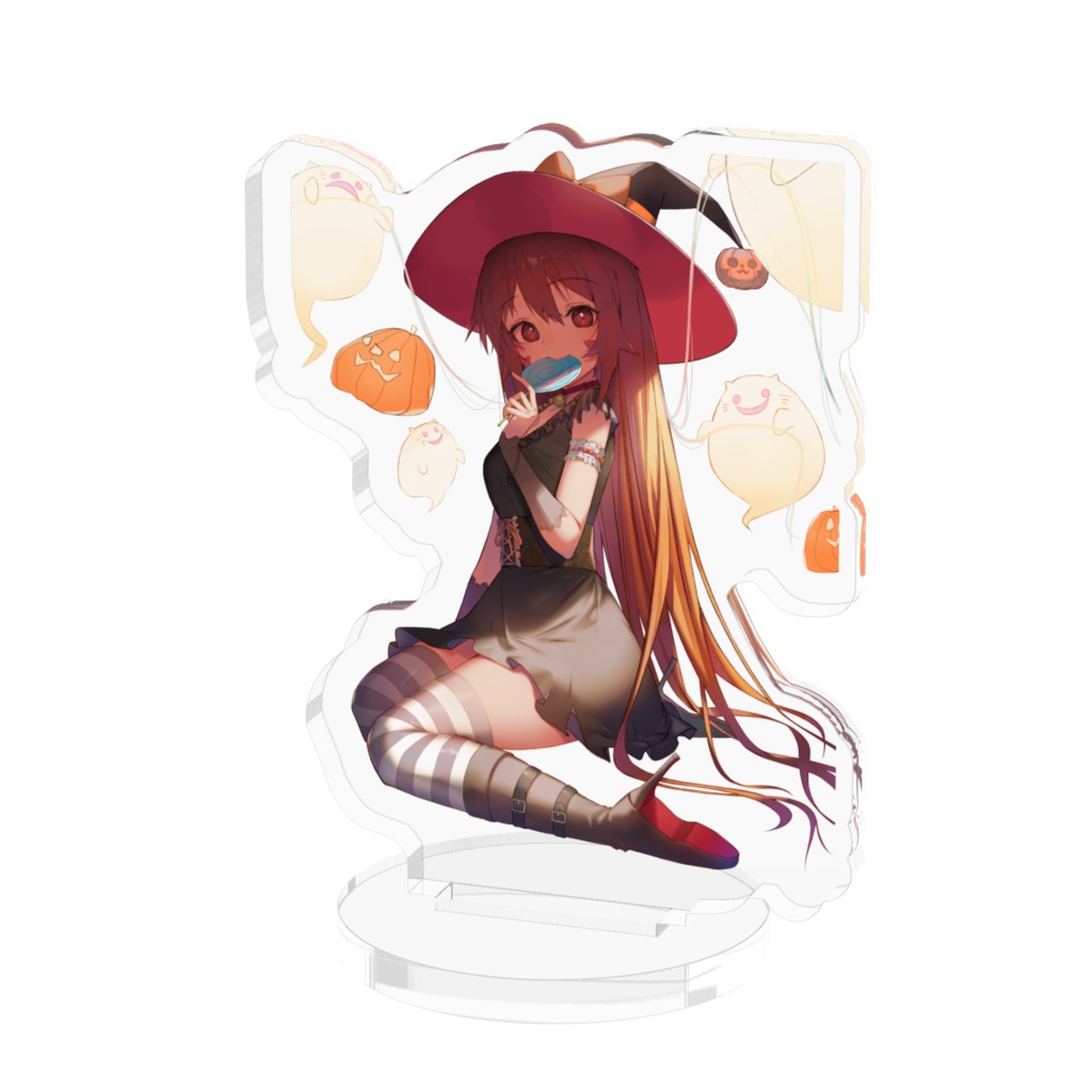 トリックオアトリート！ハロウィンみるきぃ2021年ver.アクリルフィギュアみるにゃんずオバケ付き^ↀᴥↀ^