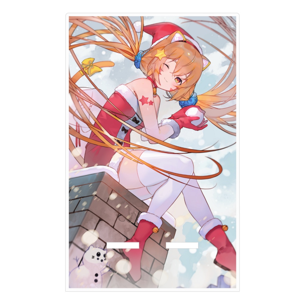 メーリークリスマス!サンタコスみるきぃ2021年ver.アクリルスマホスタンド^ↀᴥↀ^