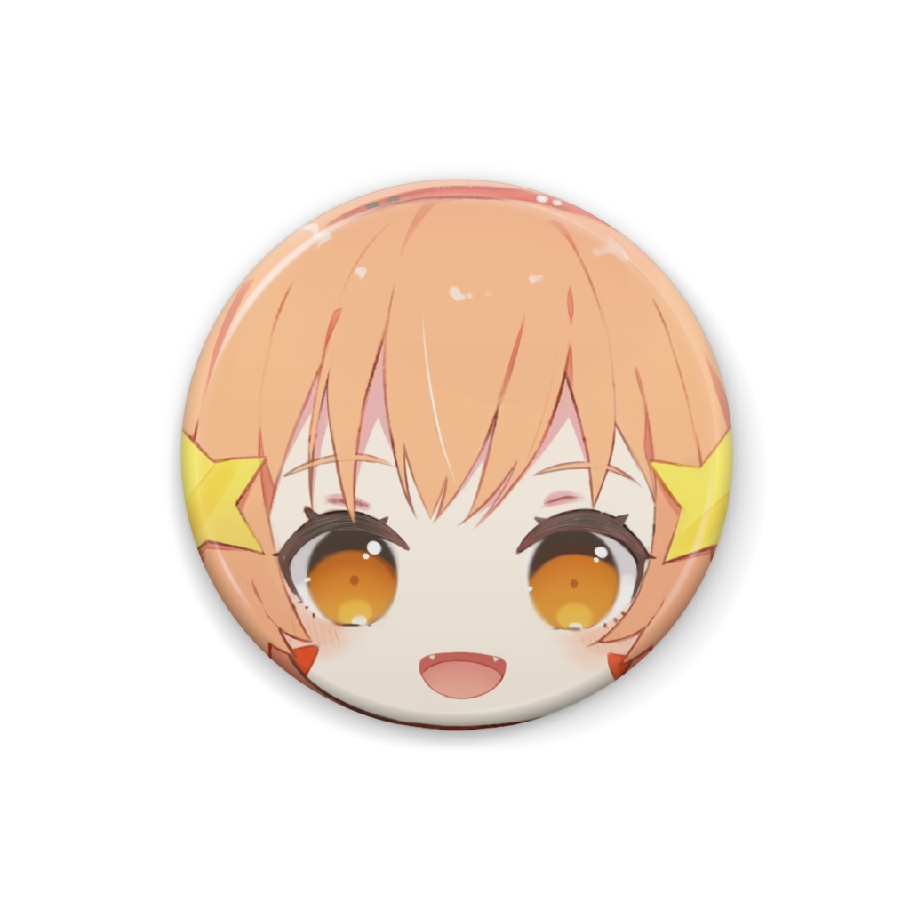 活動四周年記念グッズ!みるきぃ顔面かわよ缶バッジ