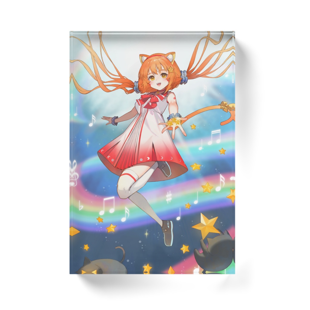 オリジナルソング銀河をかけろみるにゃんず記念アクリルブロック