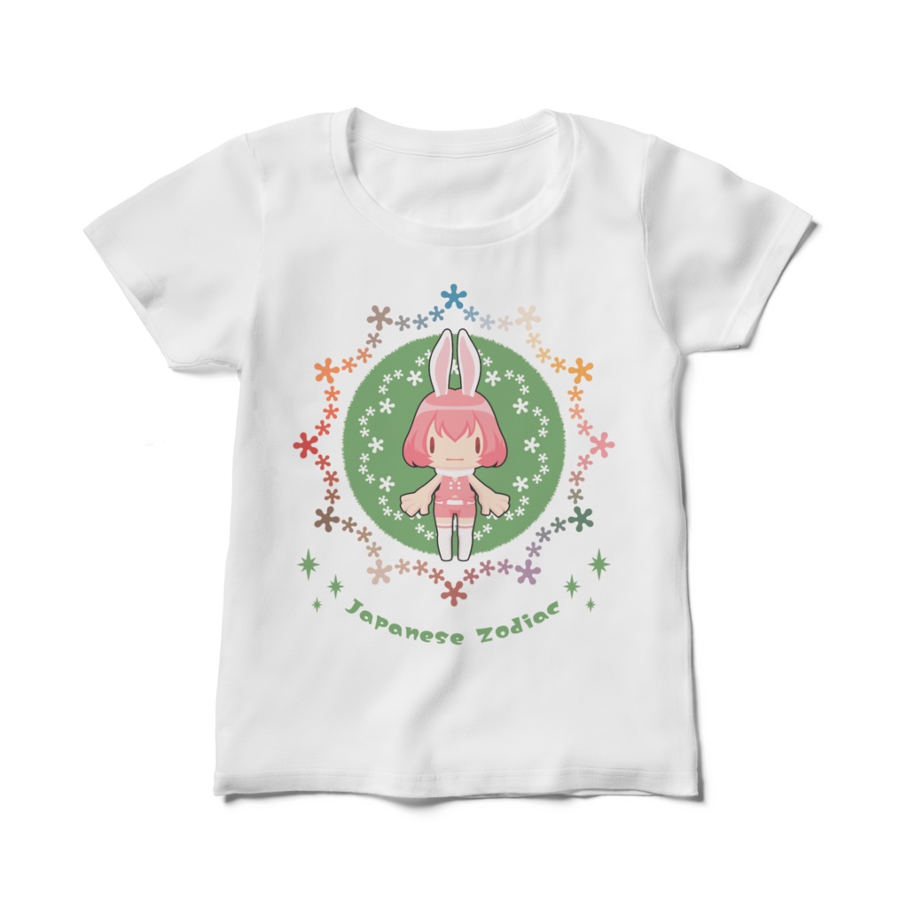 【Ｒａｂｂｉｔちゃん】レディース白Ｔシャツ
