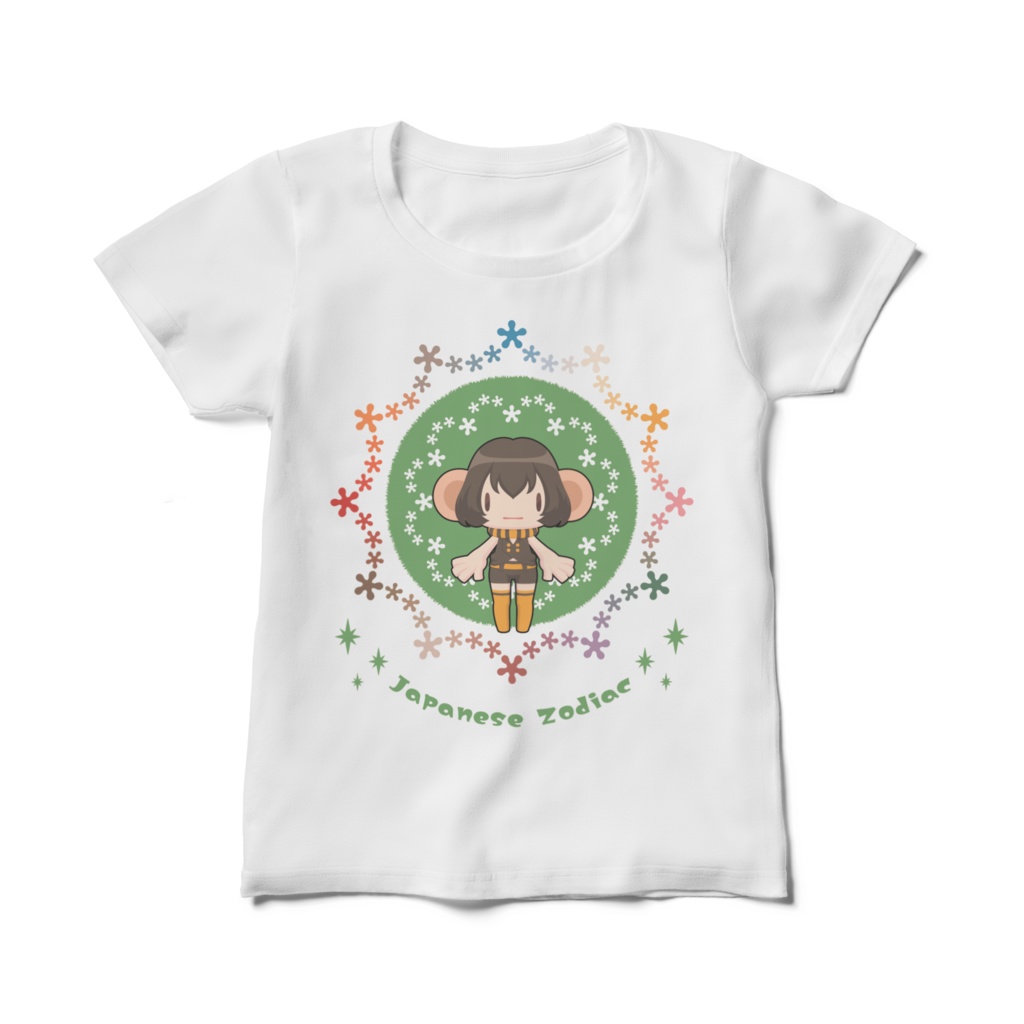 【Ｍｏｎｋｅｙちゃん】レディース白Ｔシャツ