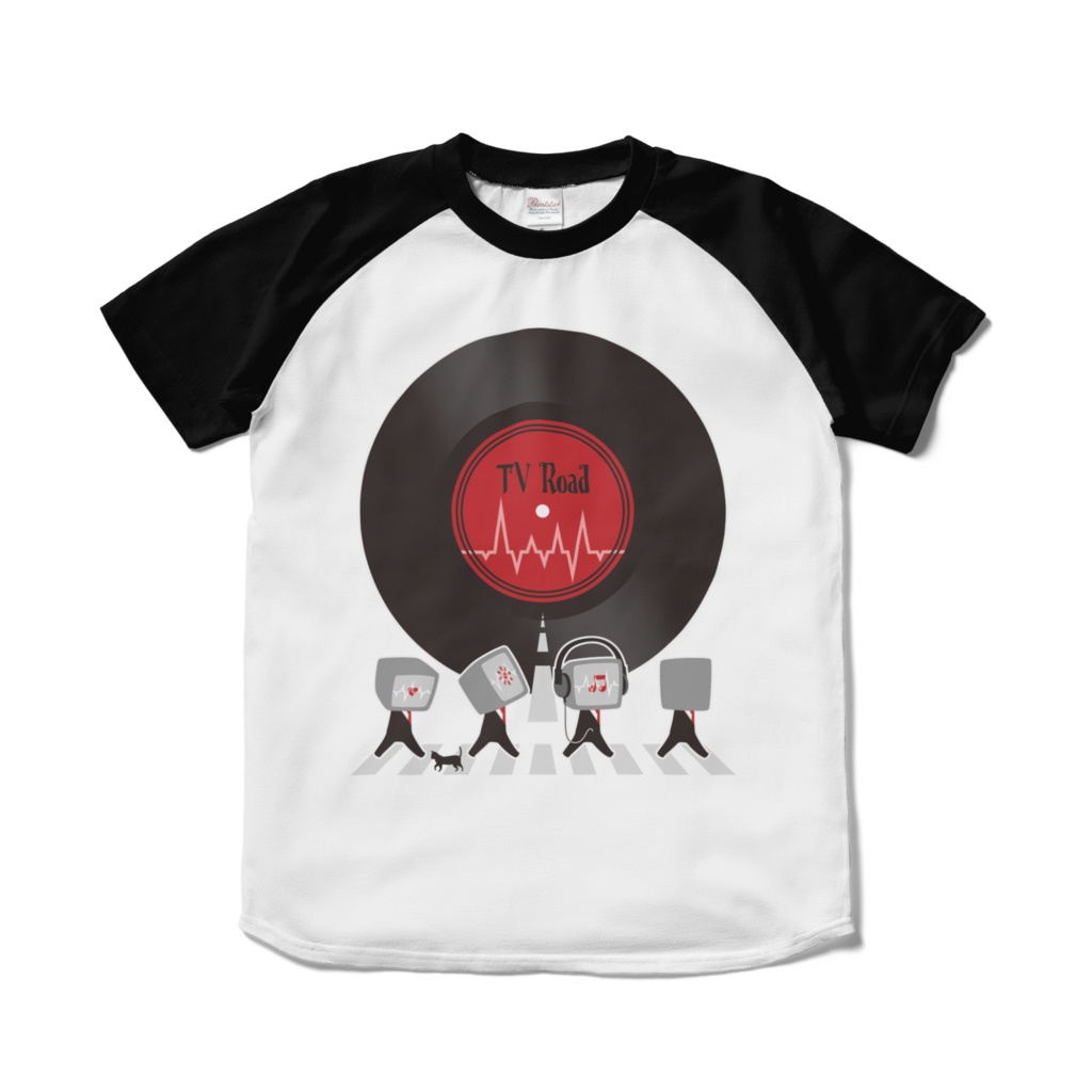 【TVman6】ラグランTシャツ