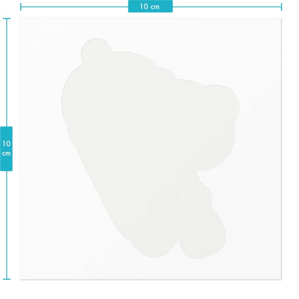 【Button Eyes * Bear】ステッカー(100mm)