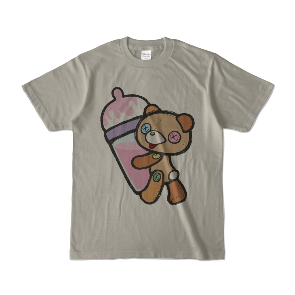 【Button Eyes * Bear】淡色カラーTシャツ×カラフル②