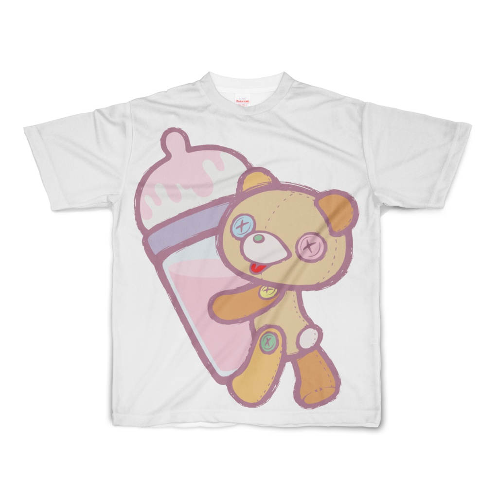 【Button Eyes * Bear】フルグラフィックＴシャツ（両面）