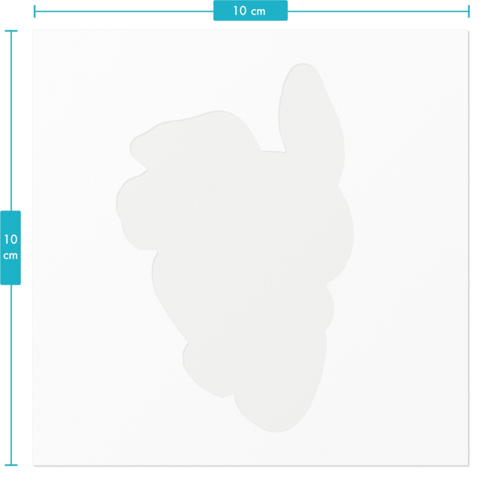 【Button Eyes * Rabbit】ステッカー(100mm)