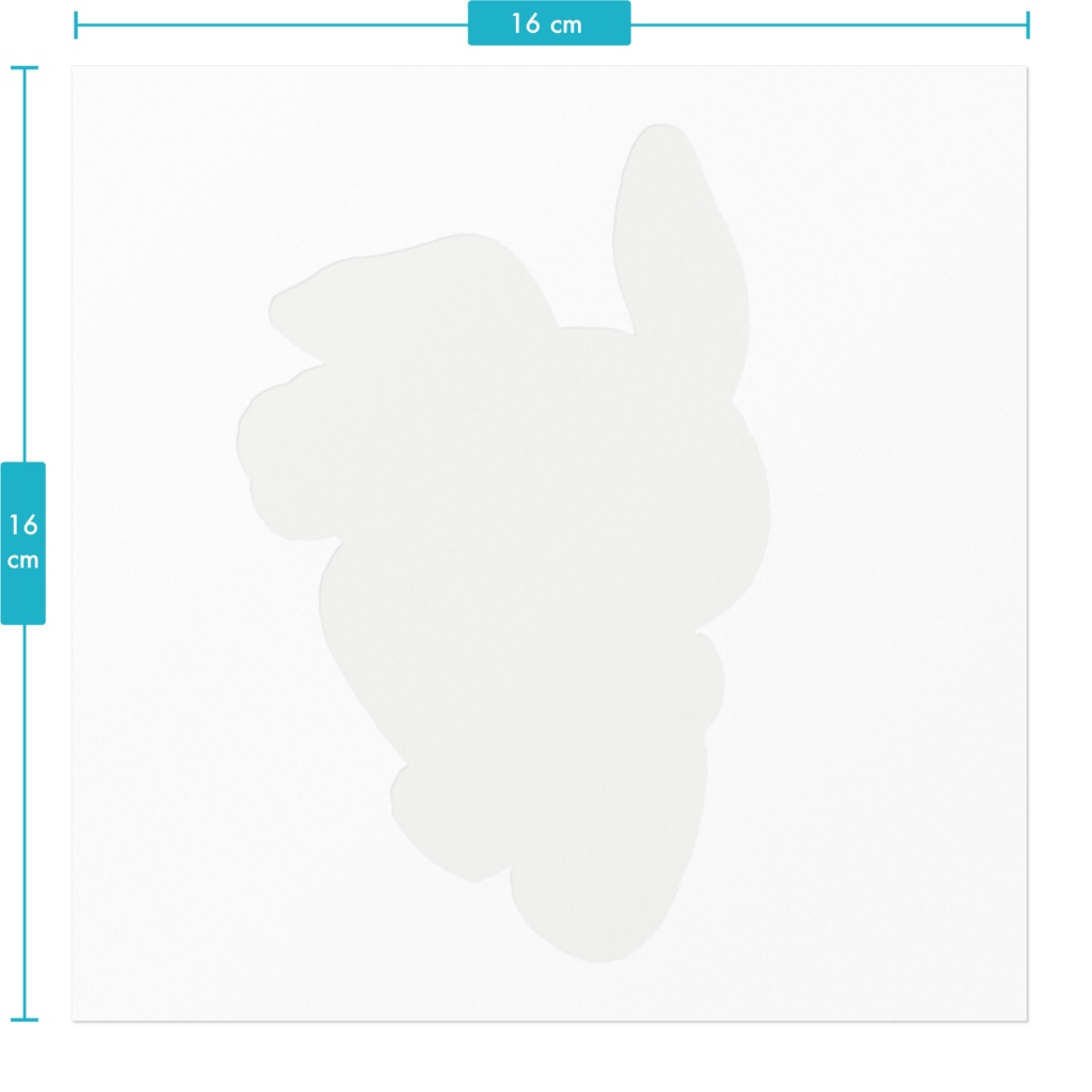 【Button Eyes * Rabbit】ステッカー(160mm)