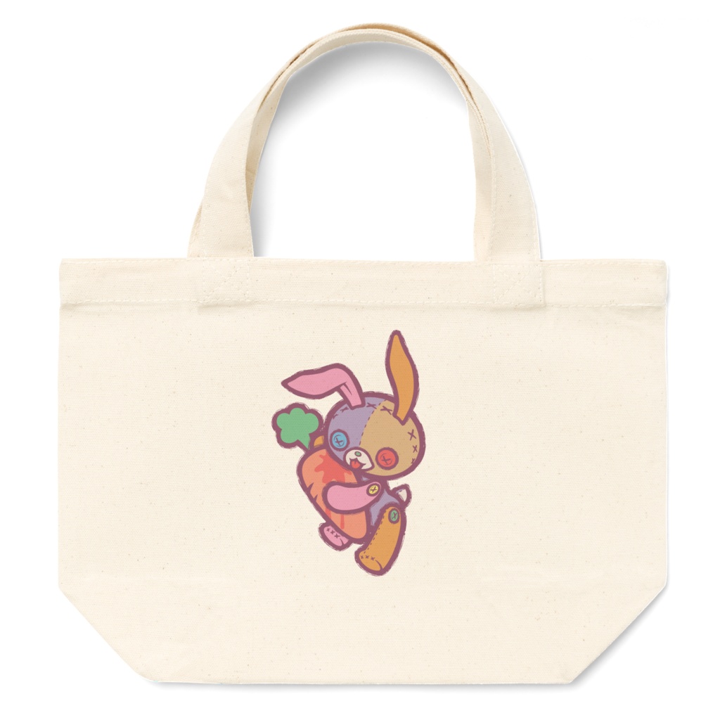 【Button Eyes * Rabbit】トートバッグ