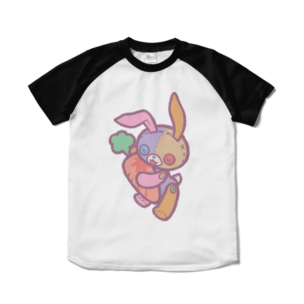 【Button Eyes * Rabbit】ラグランTシャツ