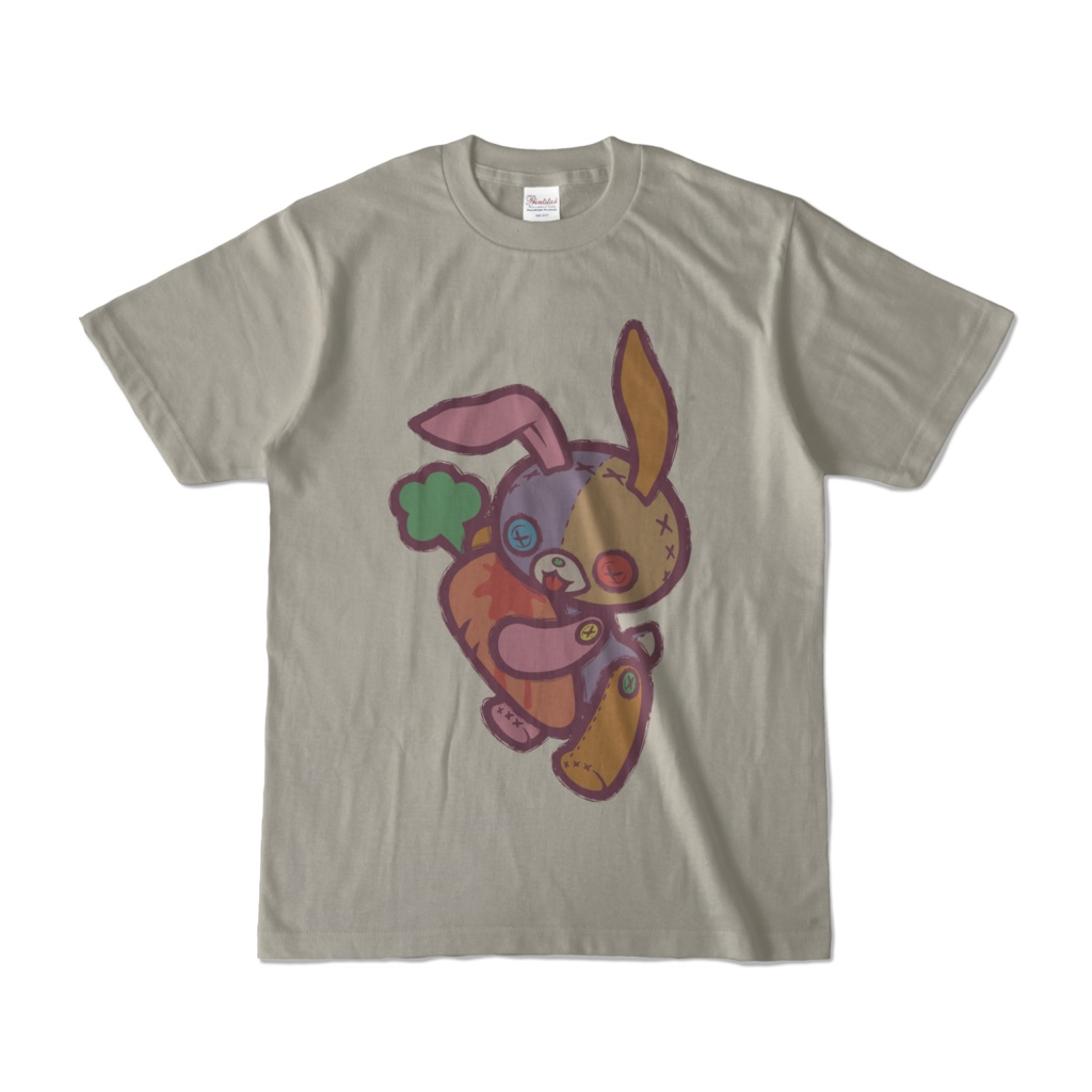 【Button Eyes * Rabbit】淡色カラーTシャツ×カラフル①