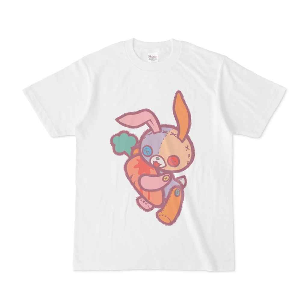 【Button Eyes * Rabbit】白Tシャツ