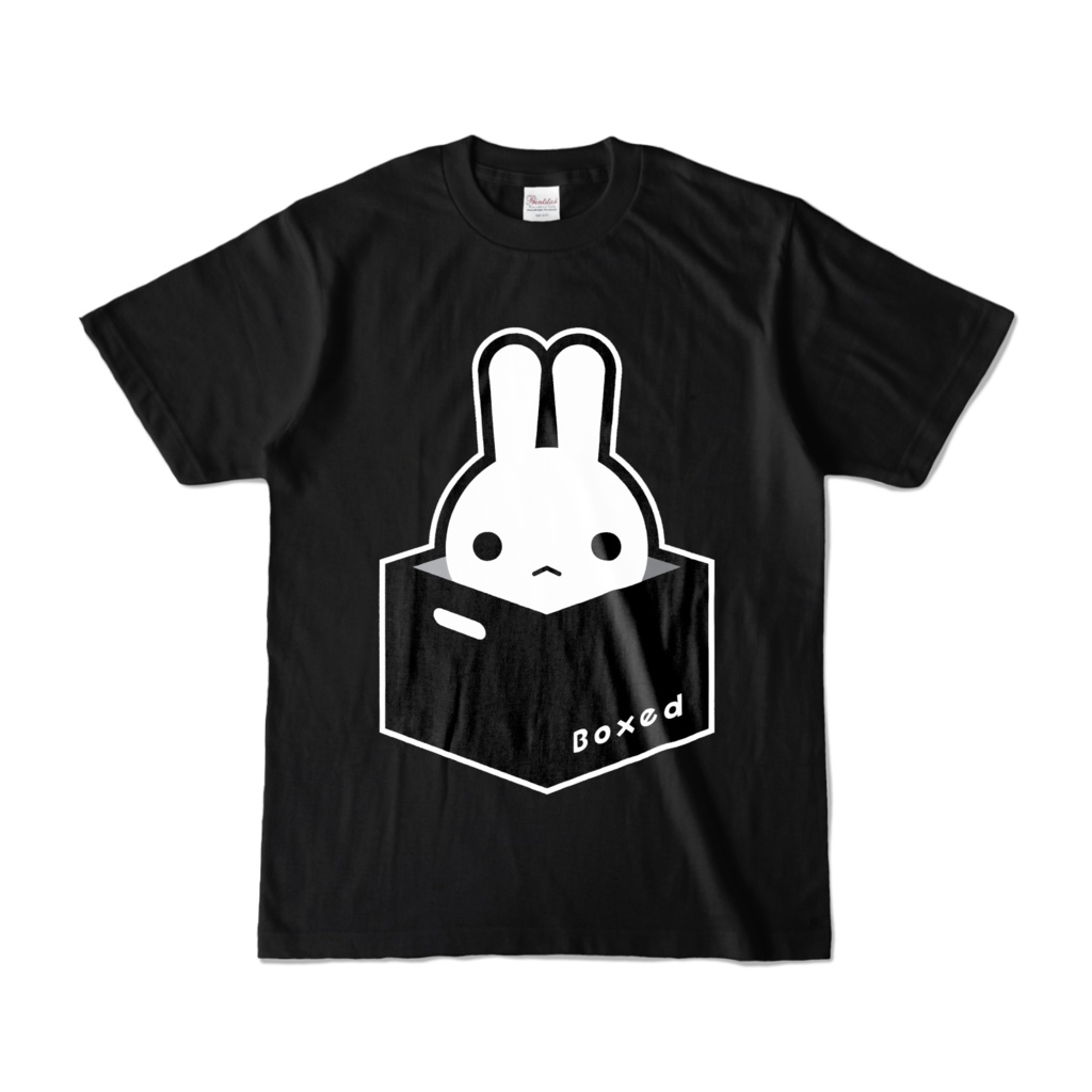 【Boxed * Rabbit】濃色Ｔ（白Ver）