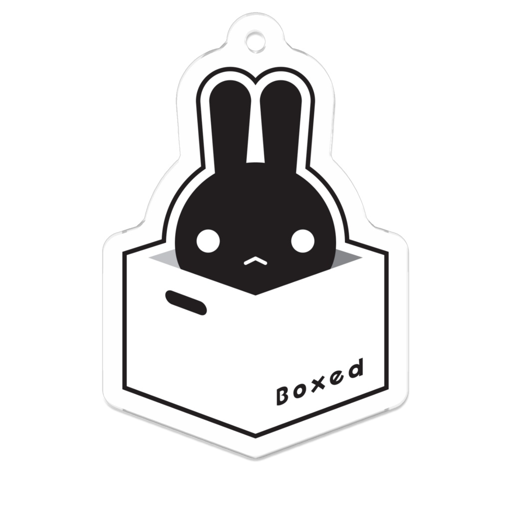 【Boxed * Rabbit】アクキー（黒Ver）