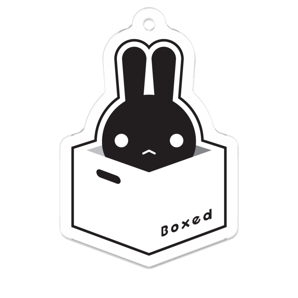【Boxed * Rabbit】アクキー(黒Ver)