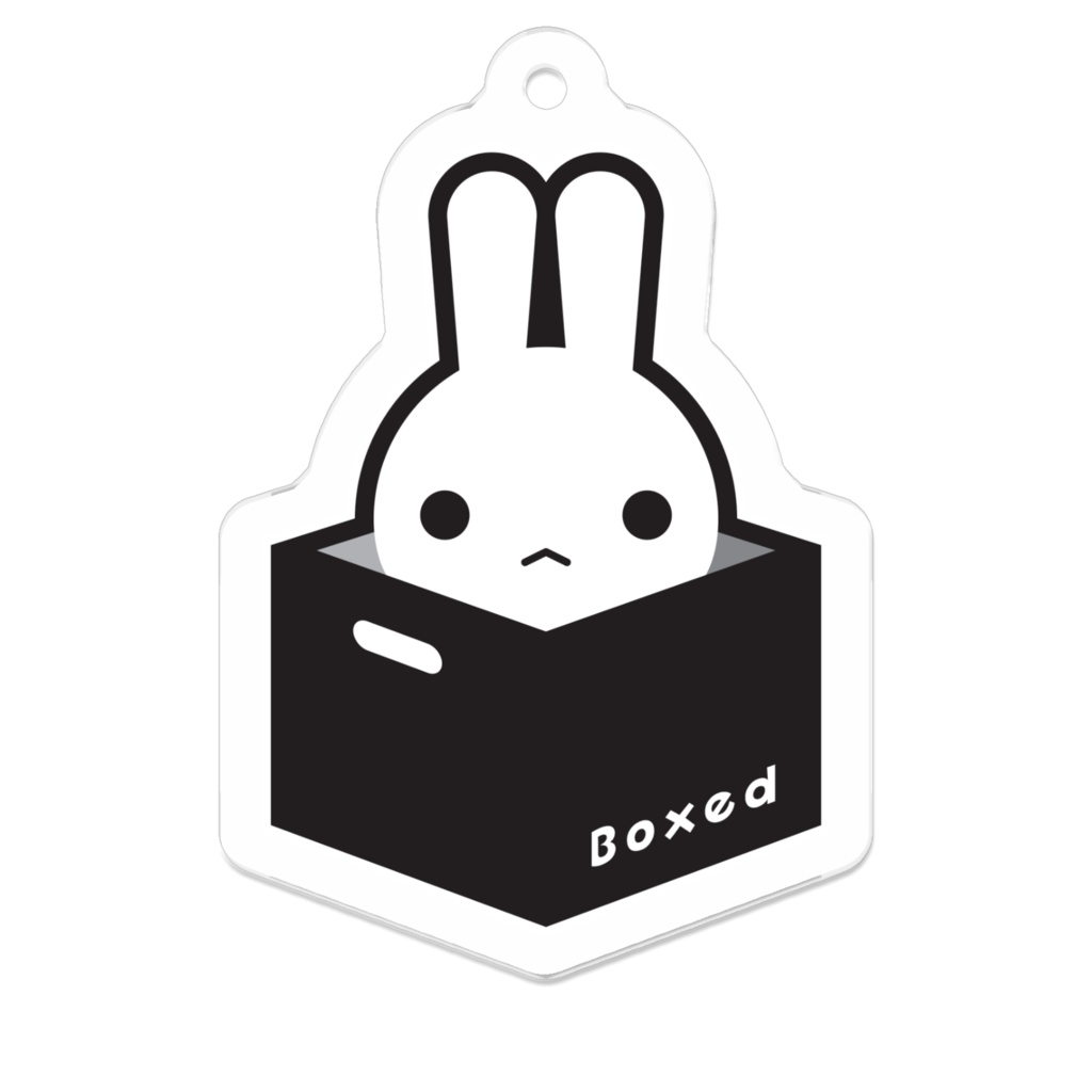 【Boxed * Rabbit】アクキー(白Ver)