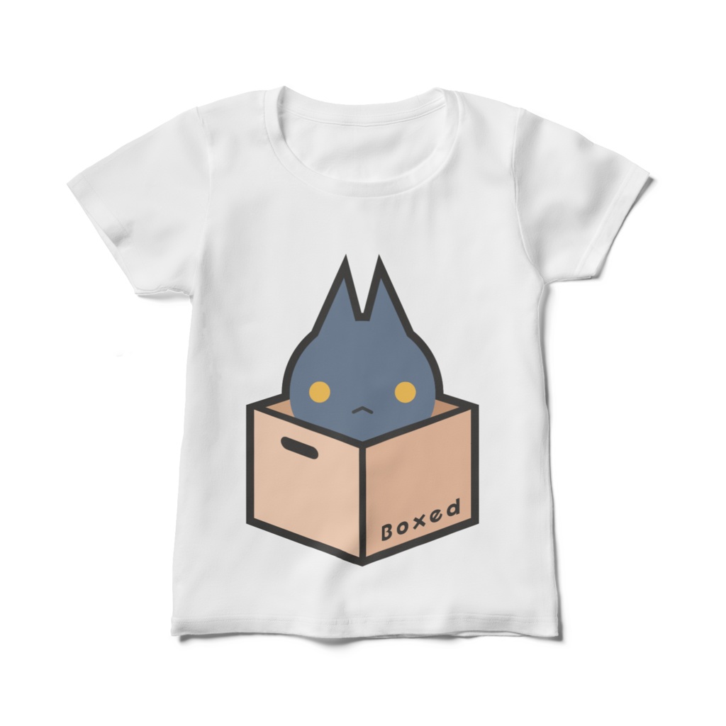 【Boxed * Cat】レディース白T(カラーVer)