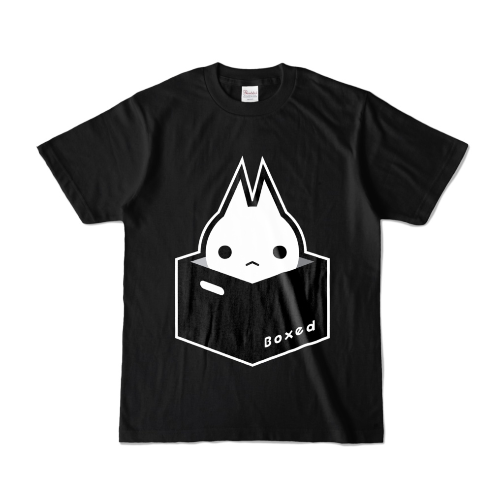 【Boxed * Cat】濃色Ｔ（白Ver）