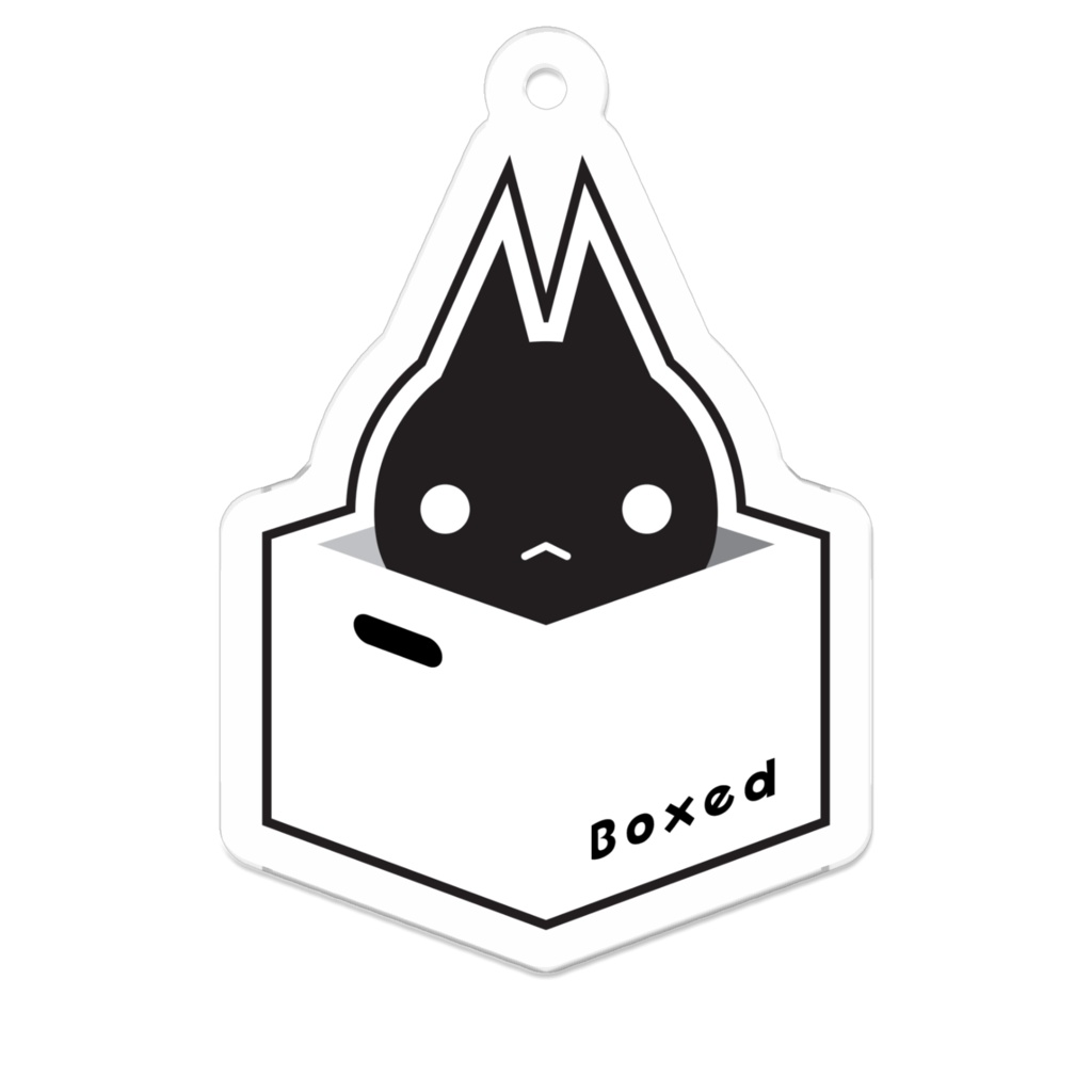 【Boxed * Cat】アクキー（黒Ver）