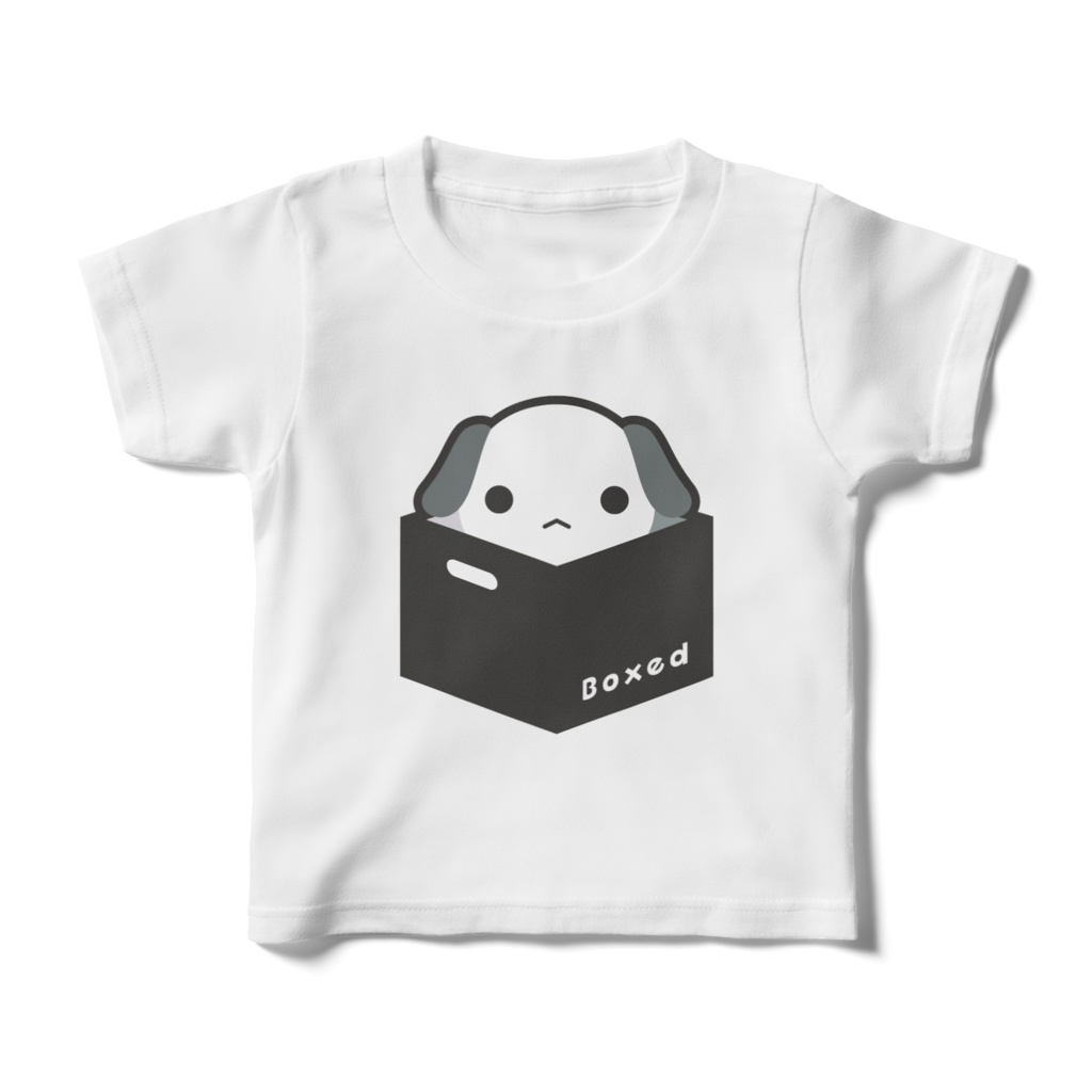 【Boxed * Dog】キッズ白T(白Ver)