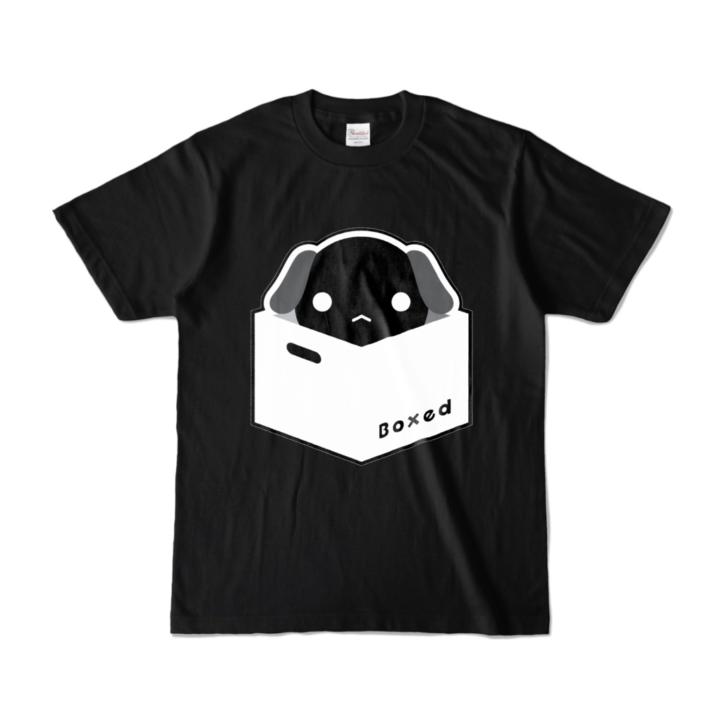 【Boxed * Dog】濃色Ｔ（黒Ver）