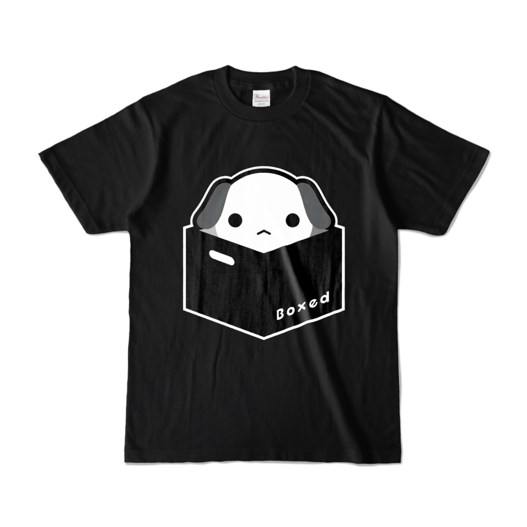 【Boxed * Dog】濃色Ｔ（白Ver）