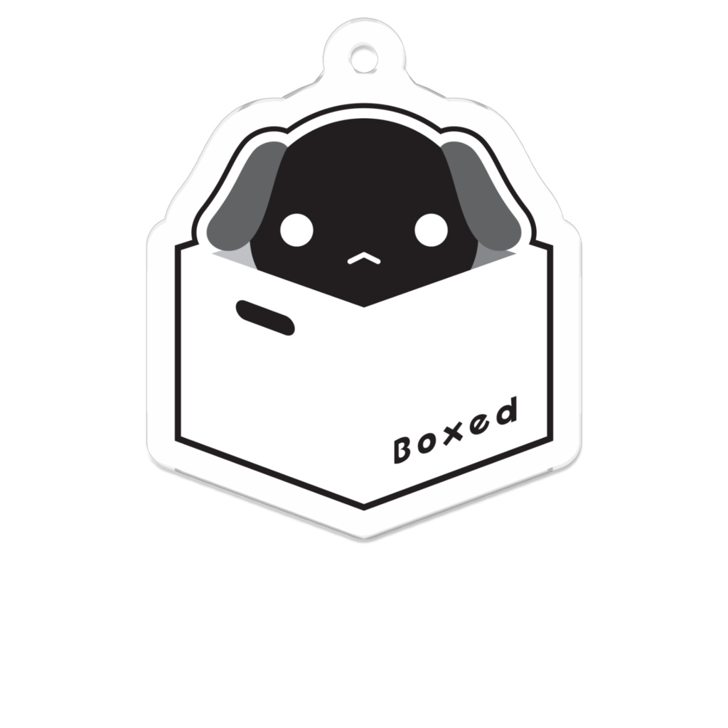 【Boxed * Dog】アクキー（黒Ver）