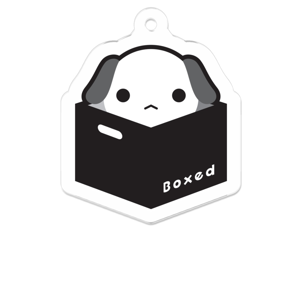 【Boxed * Dog】アクキー（白Ver）