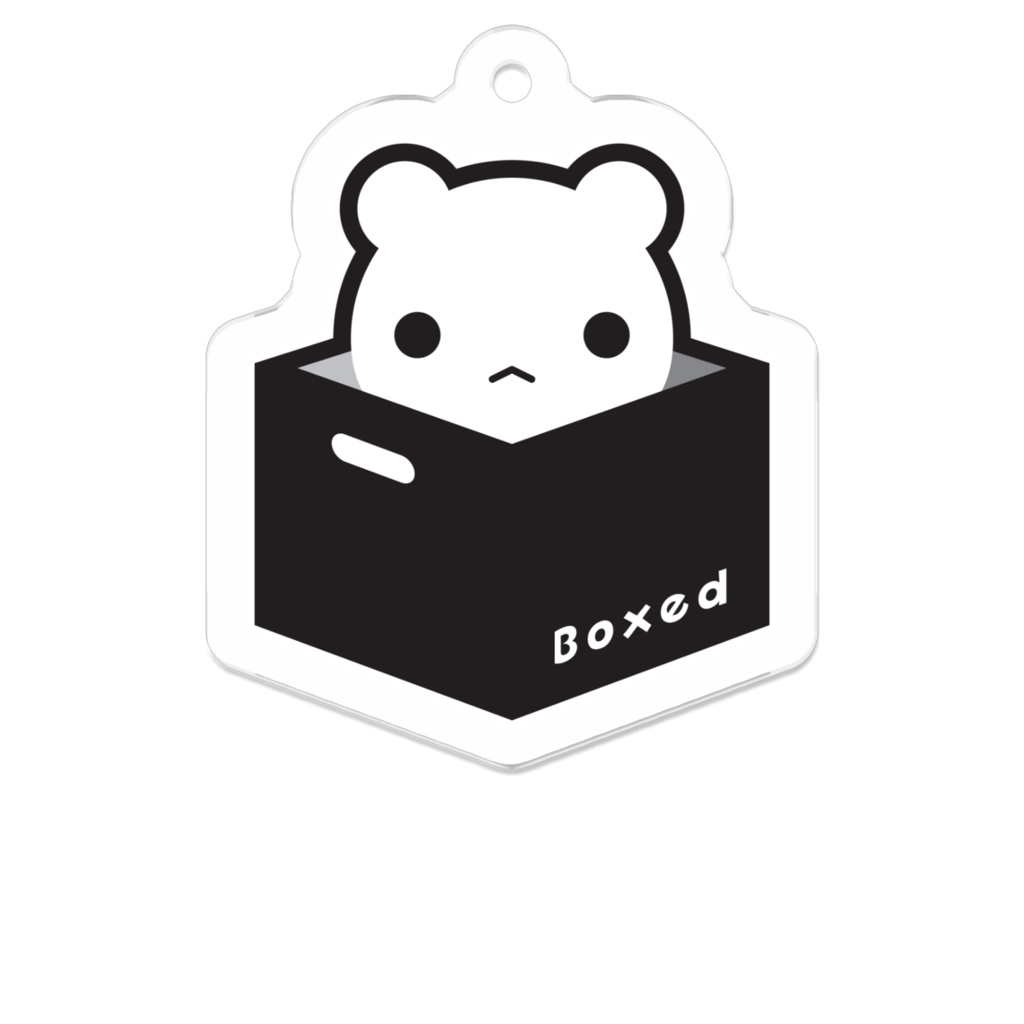 【Boxed * Bear】アクキー（白Ver）