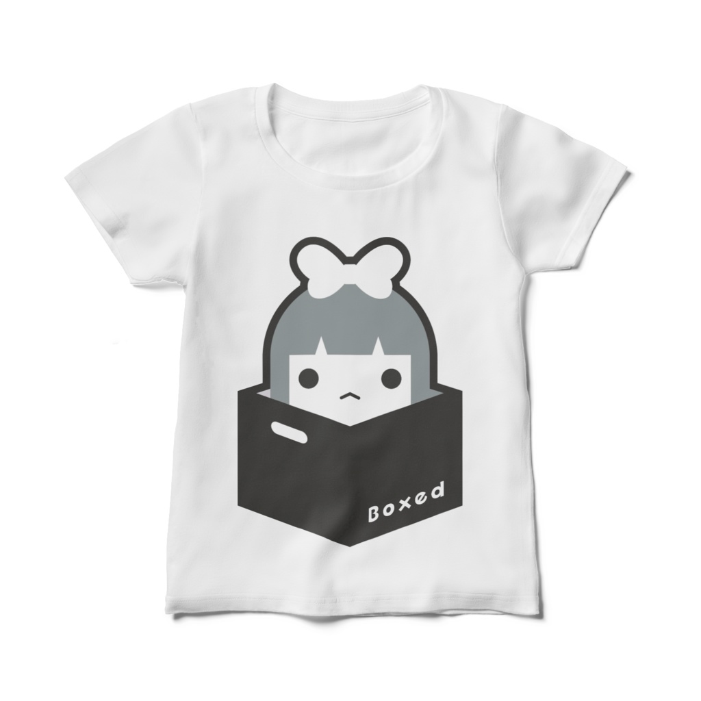 【Boxed * Girl】レディース白Ｔ（白Ver）