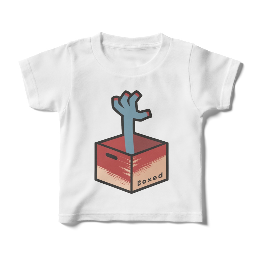 【Boxed * Horror】キッズ白Ｔ（カラーVer）
