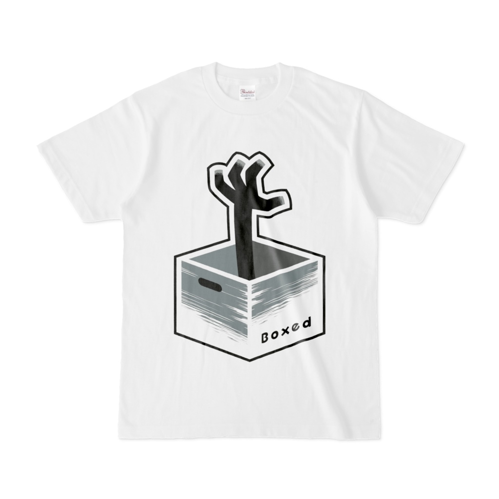 【Boxed * Horror】白Ｔ（黒Ver）