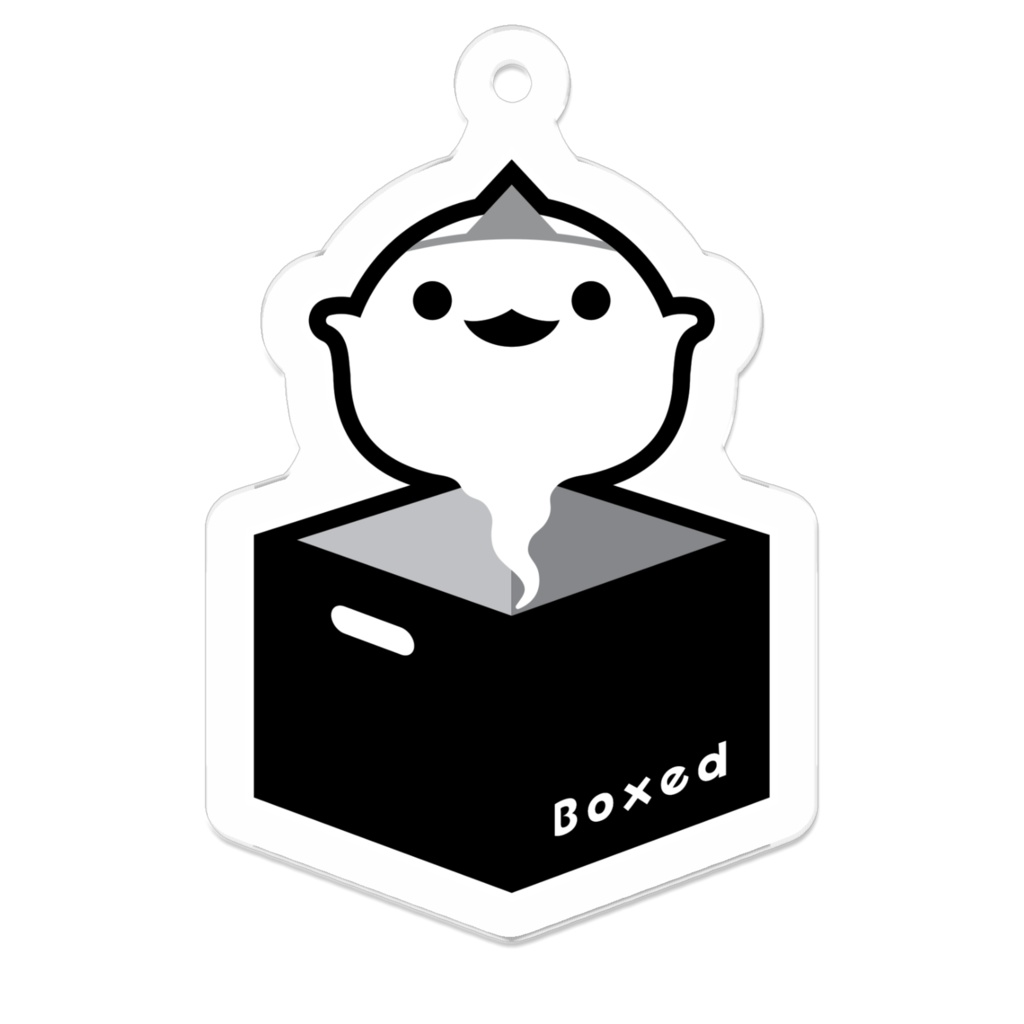 【Boxed * Wabake】アクキー(白Ver)