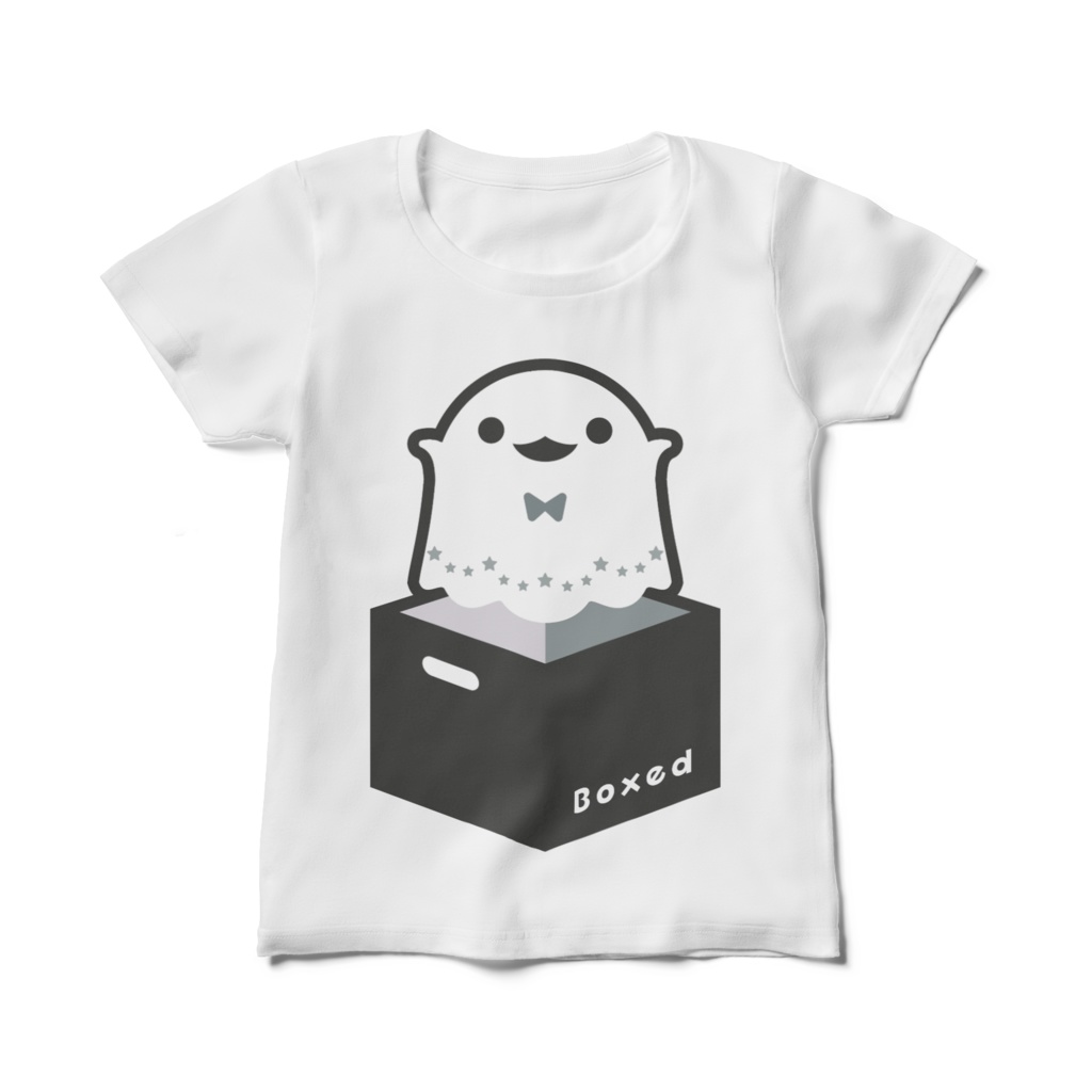 【Boxed * Yobake】レディース白Ｔ（白Ver）