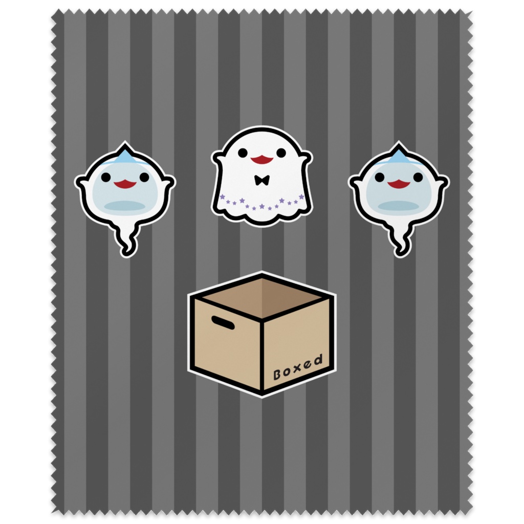 【Boxed * Yobake】メガネ拭き（複：カラーVer）