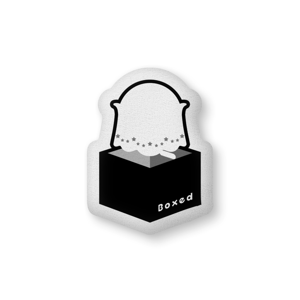 【Boxed * Yobake】クッション(白Ver)